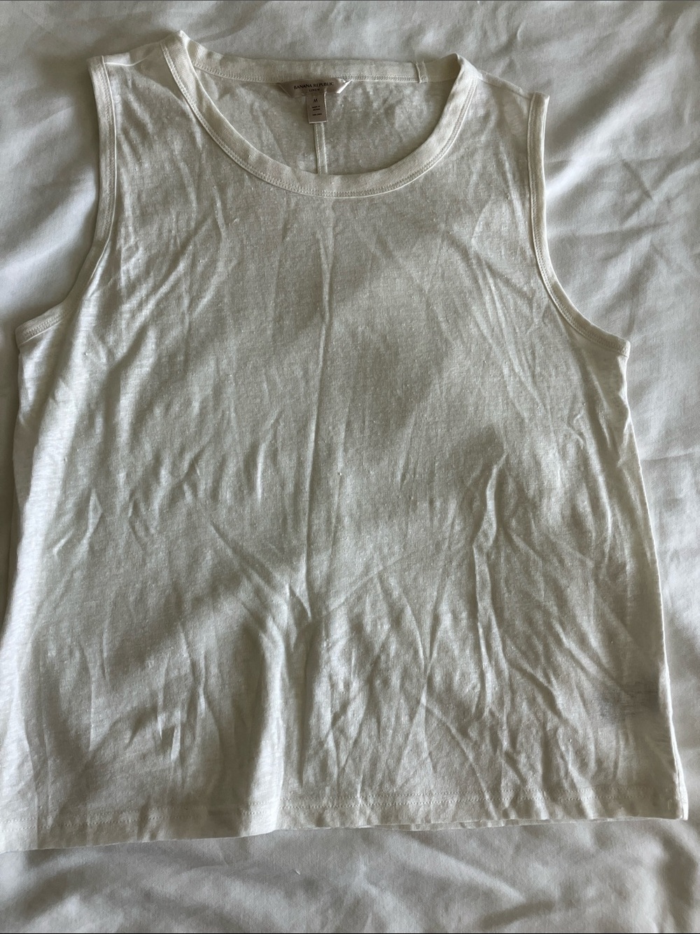 Banana Republic Cream Sleeveless Tank